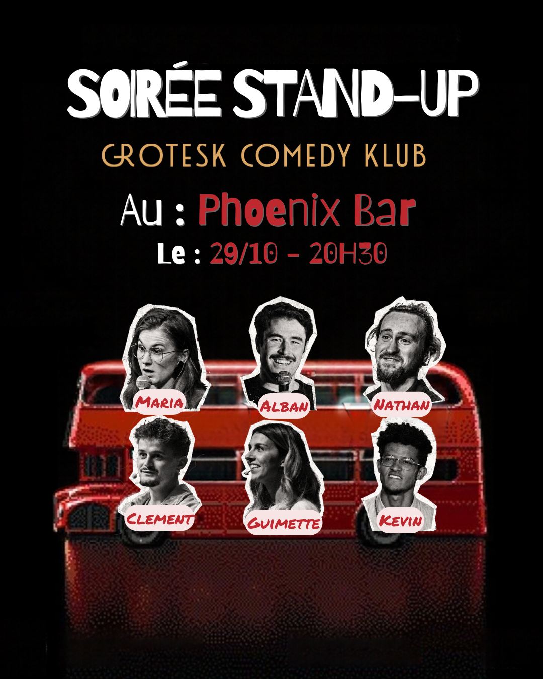 Stand-up dans le Vieux Lyon : le 29 octobre au Phoenix Bar